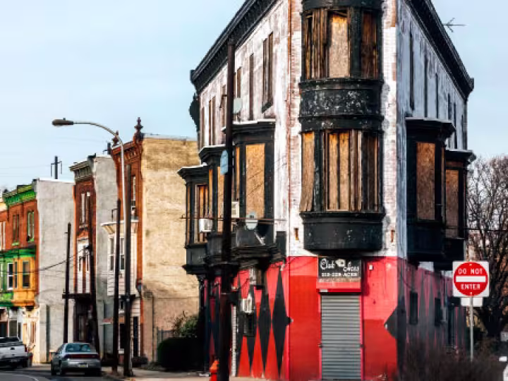 Photo of a poor neighborhood