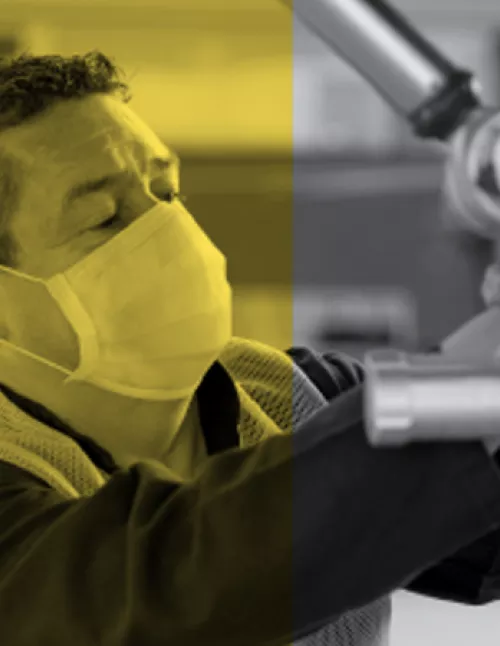 Man working in a laboratory